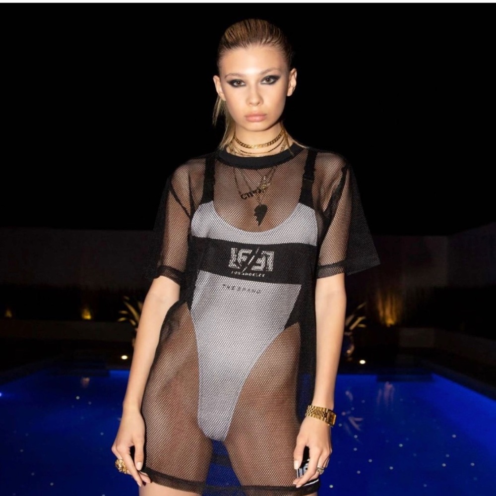 NWOT LF The Brand High Cut Bodysuit XS